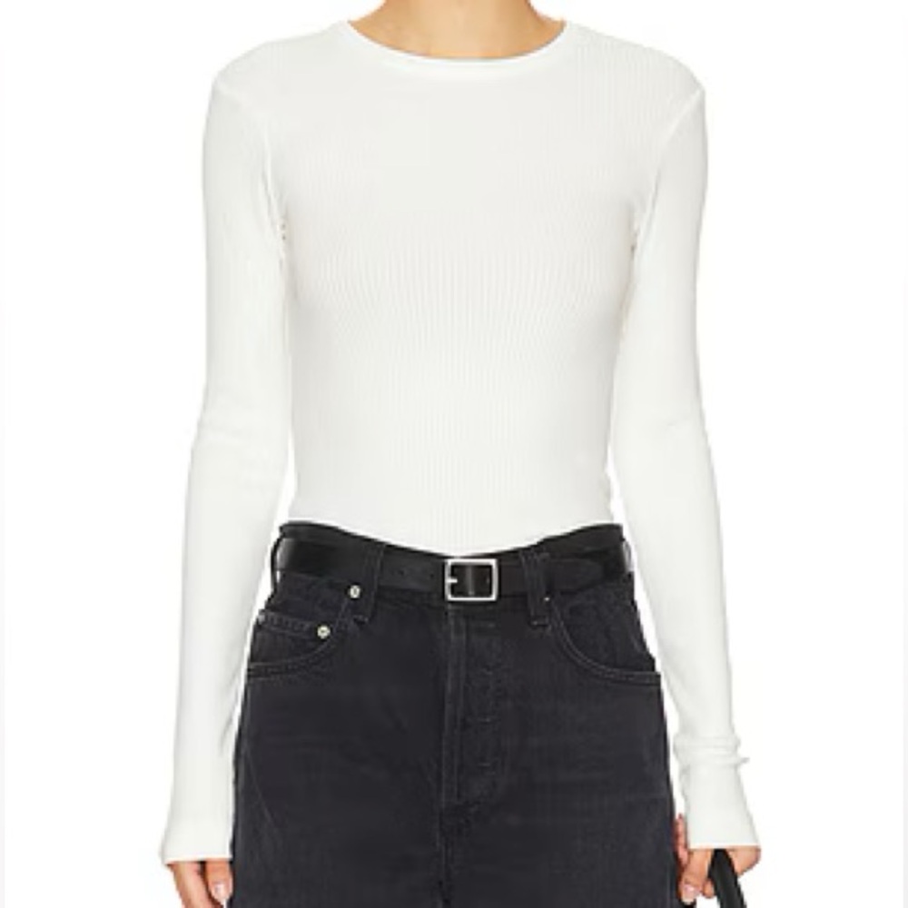 WeWoreWhat Cable Knit Long Sleeve Top